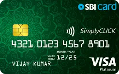 SBI SimplyCLICK Card